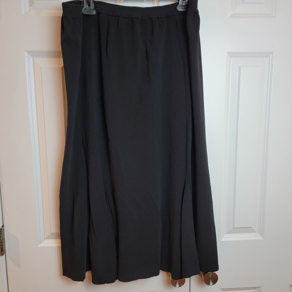 Dress Barn Black Godet Skirt Women's‎ 18/20
